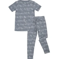 Clearance Bamboo Short Sleeve 2-Piece Pajama Set Pajamas