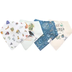 Sale Bandana Drool Bibs - 4 Pack Bibs & Burp Cloths
