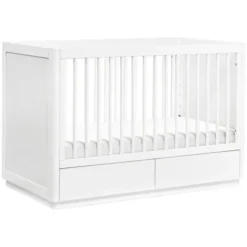 Sale Bento 3-in-1 Convertible Storage Crib with Toddler Bed Conversion Kit Cribs