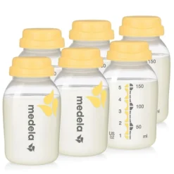 New Breast Milk Collection & Storage Set - 6 Pack Bottle Feeding