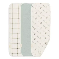 New Burp Cloth Set - 3 Pack Bibs & Burp Cloths