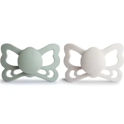 Clearance Butterfly Anatomical Silicone Pacifier 6-18 Months - 2 Pack Pacifiers