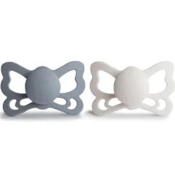 Clearance Butterfly Anatomical Silicone Pacifier 6-18 Months - 2 Pack Pacifiers
