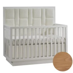 Como 5-in-1 Convertible Crib with Upholstered Panel Cribs
