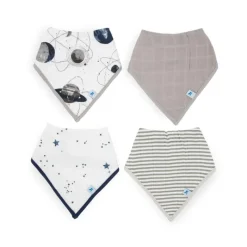 Best Cotton Muslin + Fleece Bandana Bib Bibs & Burp Cloths