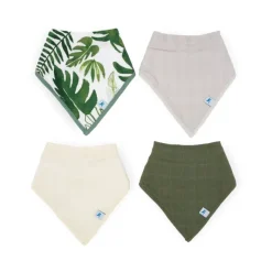 Best Cotton Muslin + Fleece Bandana Bib Bibs & Burp Cloths