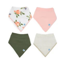 Best Cotton Muslin + Fleece Bandana Bib Bibs & Burp Cloths