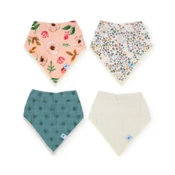 Best Cotton Muslin + Fleece Bandana Bib Bibs & Burp Cloths