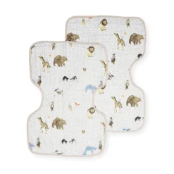 Cotton Muslin Burp Cloth - 2 - Pack Bibs & Burp Cloths