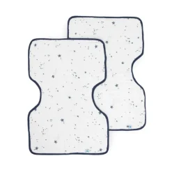 Cotton Muslin Burp Cloth - 2 - Pack Bibs & Burp Cloths