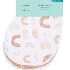 Sale Cotton Muslin Burpy Bibs - 2 Pack Bibs & Burp Cloths