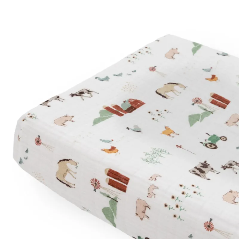 Hot Cotton Muslin Changing Pad Cover Bedding