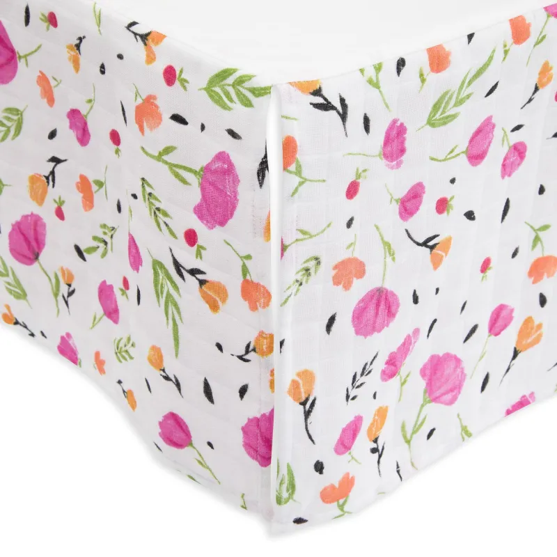 Cotton Muslin Crib Skirt Bedding