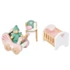 Hot Dovetail Doll House Nursery Set Dolls