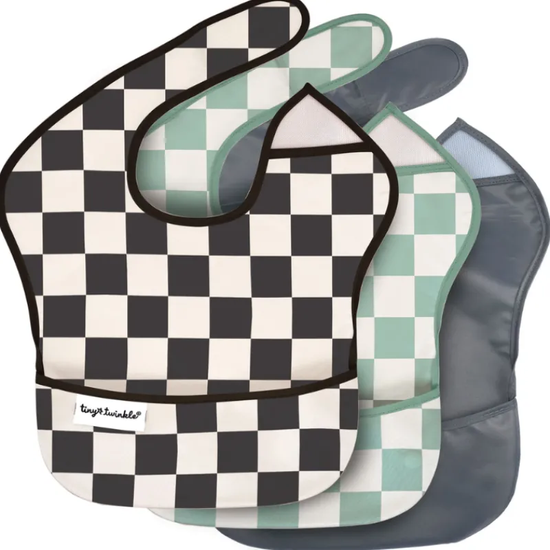 New Easy Bib - 3 Pack Bibs & Burp Cloths