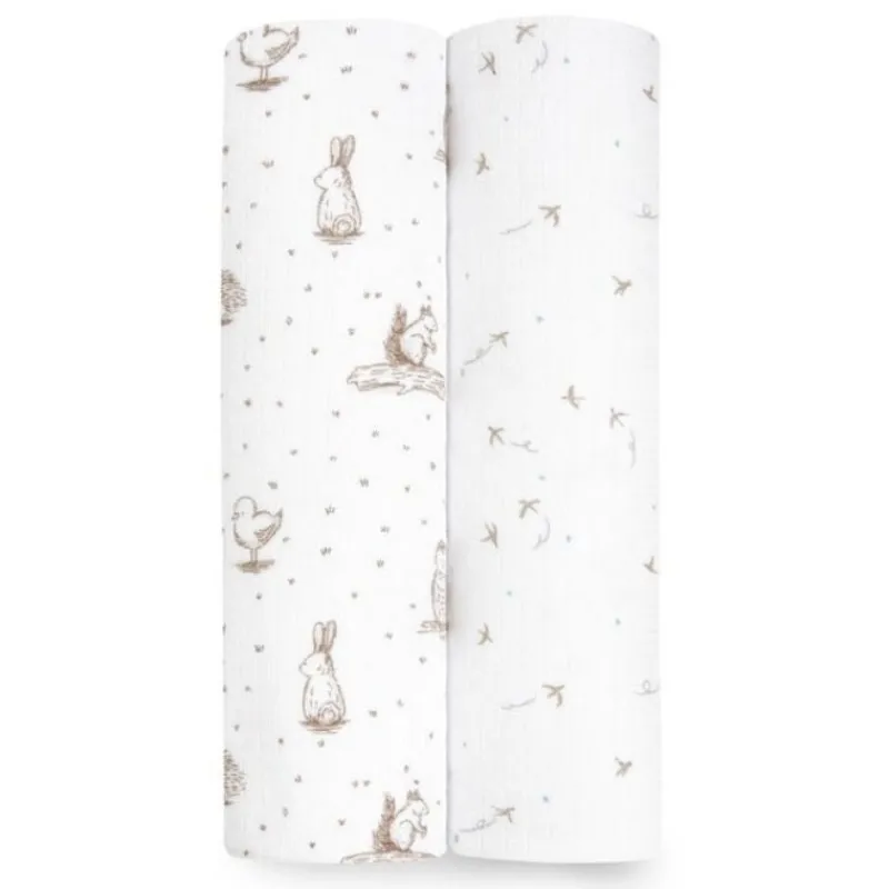 Hot Essentials Silky Soft Muslin Swaddle - 2 Pack Swaddles