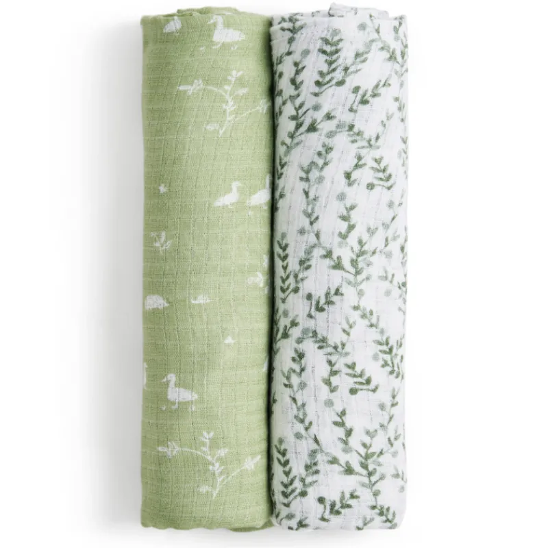 Hot Essentials Silky Soft Muslin Swaddle - 2 Pack Swaddles