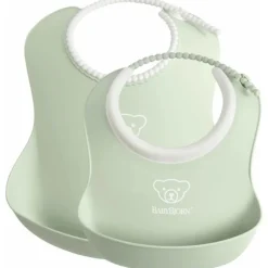 New Feeding Bib Set - 2 Pack Bibs & Burp Cloths