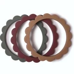 Online Flower Teething Bracelet - 3 Pack Silicone Teethers