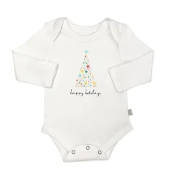 Best Holiday Graphic Long Sleeve Bodysuit Onesies