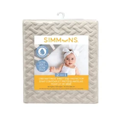 Hot 2-in-1 Crib Mattress Sheet and Protector Bedding