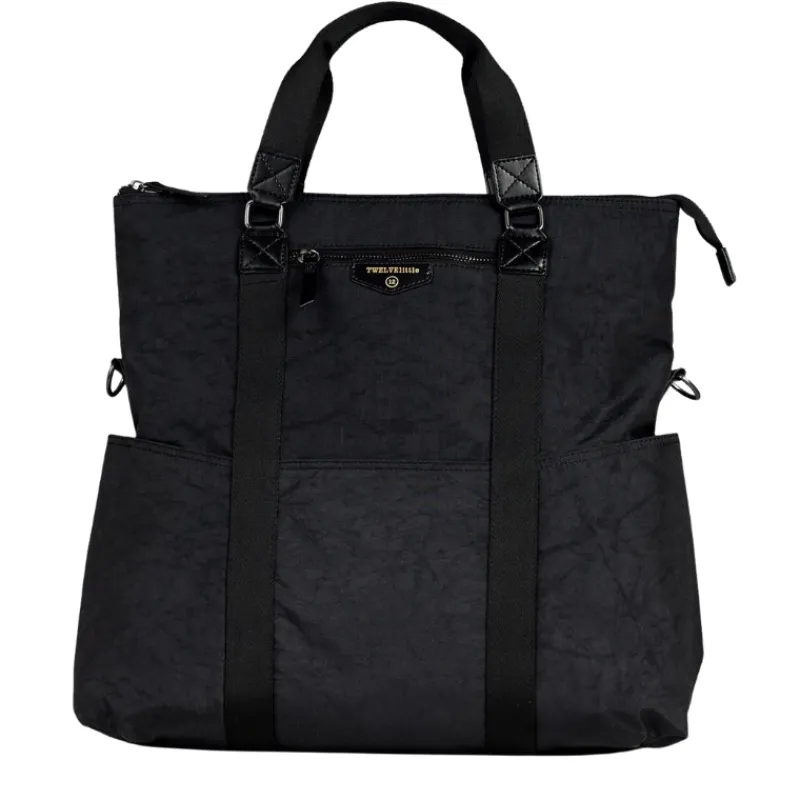Sale 3-IN-1 Foldover Tote - Black Totes & Weekender Bags