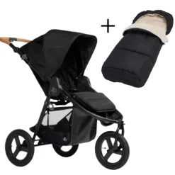 New Indie All-Terrain Stroller + Cold Weather Footmuff Bundle Full Size Strollers|All-Terrain Strollers