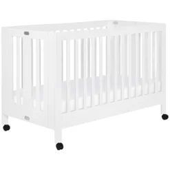 Hot Maki Portable Folding Crib with Toddler Bed Conversion Kit Cribs