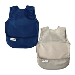Hot Mess-Proof Apron Bib - 2 Pack Bibs & Burp Cloths