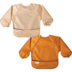 New Mess-proof Full Sleeve Bibs - 2 Pack Bibs & Burp Cloths
