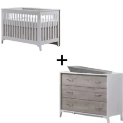 Sale Metro Convertible Crib and 3 Drawer Dresser Combo Cribs