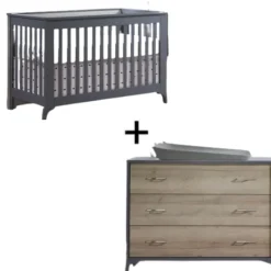 Sale Metro Convertible Crib and 3 Drawer Dresser Combo Cribs