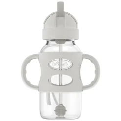 Best Milestones Narrow Sippy Straw Bottle with Silicone Handles Bottle Feeding