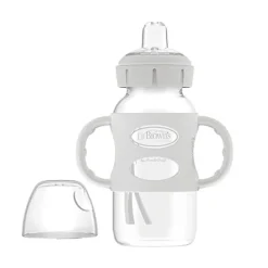 Milestones Wide-Neck Sippy Bottle with 100% Silicone Handles Bottle Feeding