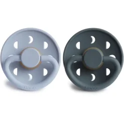 Best Moon Natural Rubber Baby Pacifier - 2 Pack Pacifiers|Pacifier Sets