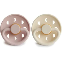 Best Moon Natural Rubber Baby Pacifier - 2 Pack Pacifiers|Pacifier Sets