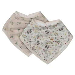 Muslin Bandana Bib Set - 2 Pack Bibs & Burp Cloths