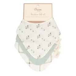 Sale Muslin Bib Set - 3 Pack Bibs & Burp Cloths