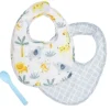 Best Muslin Bib Set With Matching Spoon Bibs & Burp Cloths