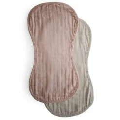 Best Muslin Burp Cloth Set - 2 Pack Bibs & Burp Cloths