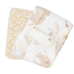 Muslin Swaddle Blankets - 2 Pack Swaddles