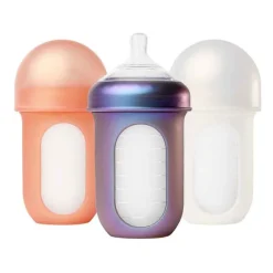 Best NURSH Silicone Bottle 3 Pack - 8oz Bottle Feeding