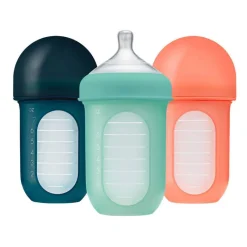 Best NURSH Silicone Bottle 3 Pack - 8oz Bottle Feeding
