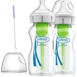 Options+ 9oz Wide-Neck Bottle - 2 Pack Bottle Feeding