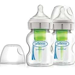Hot Options 5oz Wide-Neck Bottle - 2 Pack Bottle Feeding