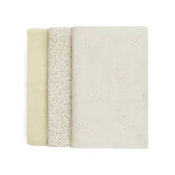 Clearance Organic Baby Muslin Squares 3 Pack Bibs & Burp Cloths