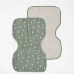 Sale Organic Burp Cloth - 2 Pack Bibs & Burp Cloths