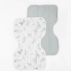 Sale Organic Burp Cloth - 2 Pack Bibs & Burp Cloths