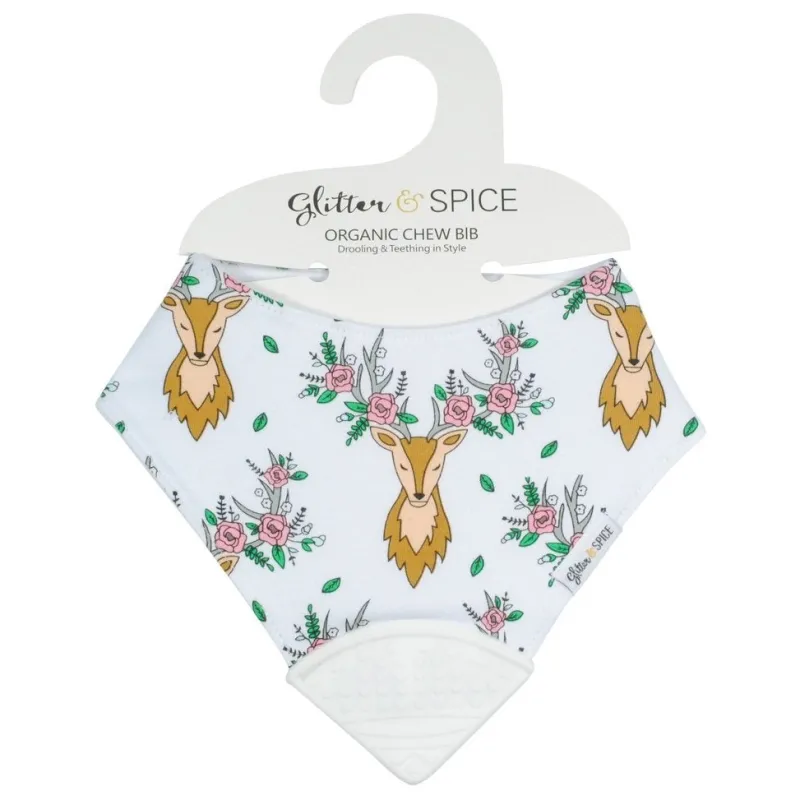 Clearance Organic Chew & Drool Bib Bibs & Burp Cloths