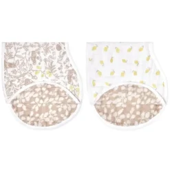 Clearance Organic Cotton Burpy Bibs - 2 Pack Bibs & Burp Cloths